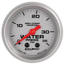 AutoMeter - AutoMeter Marine Mechanical Water Pressure Gauge 200772-33 - Image 1