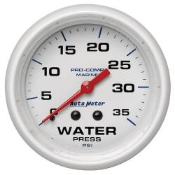 AutoMeter - AutoMeter Marine Mechanical Water Pressure Gauge 200773 - Image 1
