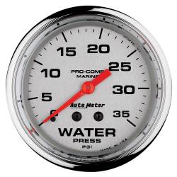 AutoMeter - AutoMeter Marine Mechanical Water Pressure Gauge 200773-35 - Image 1