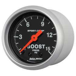 AutoMeter - AutoMeter Sport-Comp Mechanical Boost Gauge 3302 - Image 2
