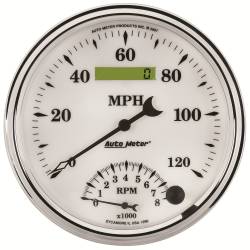 AutoMeter - AutoMeter Old Tyme White II Tach/Speedo Combo 1290 - Image 1