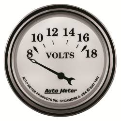 AutoMeter - AutoMeter Old Tyme White II Voltmeter Gauge 1292 - Image 4