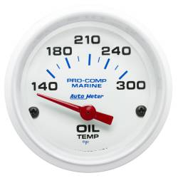 AutoMeter - AutoMeter Marine Electric Oil Temperature Gauge 200764 - Image 1