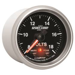 AutoMeter - AutoMeter Sport-Comp II Electric Voltmeter Gauge 3683 - Image 5