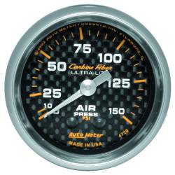 AutoMeter - AutoMeter Carbon Fiber Mechanical Air Pressure Gauge 4720 - Image 1