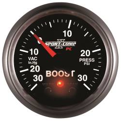 AutoMeter - AutoMeter Sport-Comp II Electric Boost/Vacuum Gauge 3677 - Image 4