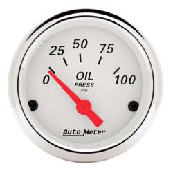 AutoMeter - AutoMeter Arctic White Oil Pressure Gauge 1327 - Image 1