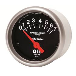 AutoMeter - AutoMeter Sport-Comp Electric Metric Oil Pressure Gauge 3327-M - Image 2