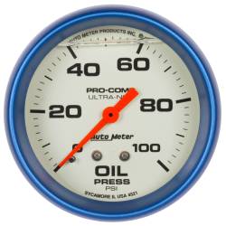 AutoMeter - AutoMeter Ultra-Nite Oil Pressure Gauge 4221 - Image 1