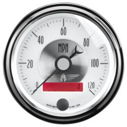 AutoMeter - AutoMeter Prestige Series Pearl Electric Programmable Speedometer 2084 - Image 1