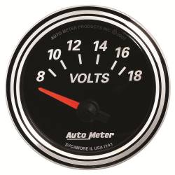 AutoMeter - AutoMeter Designer Black II Voltmeter Gauge 1293 - Image 1