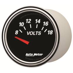 AutoMeter - AutoMeter Designer Black II Voltmeter Gauge 1293 - Image 2