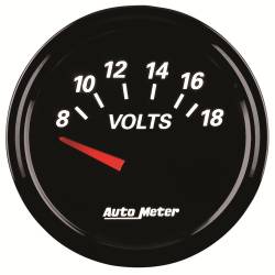 AutoMeter - AutoMeter Designer Black II Voltmeter Gauge 1293 - Image 4
