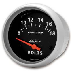 AutoMeter - AutoMeter Sport-Comp Electric Voltmeter Gauge 3592 - Image 2