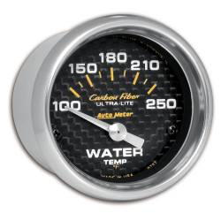 AutoMeter - AutoMeter Carbon Fiber Electric Water Temperature Gauge 4737 - Image 1