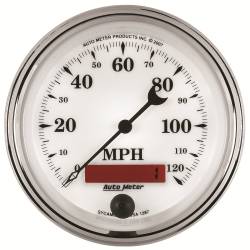 AutoMeter - AutoMeter Old Tyme White II In-Dash Electric Speedometer 1287 - Image 1