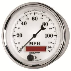 AutoMeter - AutoMeter Old Tyme White II In-Dash Electric Speedometer 1287 - Image 2