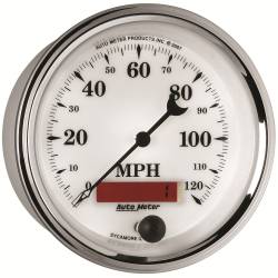 AutoMeter - AutoMeter Old Tyme White II In-Dash Electric Speedometer 1287 - Image 5