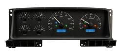 Dakota Digital - DAKVHX-87F-PU-K-B - 1987-91 Ford Pickup VHX System, Black Alloy Style Face, Blue Display - Image 1