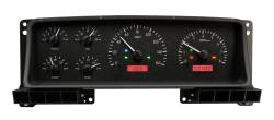 Dakota Digital - DAKVHX-87F-PU-K-R - 1987-91 Ford Pickup VHX System, Black Alloy Style Face, Red Display - Image 3