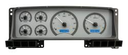 Dakota Digital - DAKVHX-87F-PU-S-B - 1987-91 Ford Pickup VHX System, Silver Alloy Style Face, Blue Display - Image 1