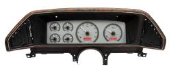 Dakota Digital - DAKVHX-87F-PU-S-R - 1987-91 Ford Pickup VHX System, Silver Alloy Style Face, Red Display - Image 2