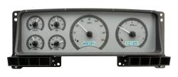 Dakota Digital - DAKVHX-87F-PU-S-W - 1987-91 Ford Pickup VHX System, Silver Alloy Style Face, White Display - Image 1