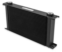 Earls-Ultrapro-Oil-Cooler---Black---25-Rows---Extra-Wide-Cooler---10-O-Ring-Boss-Female-Ports
