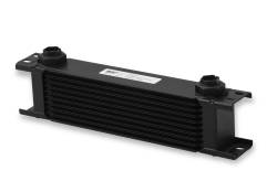 Earls-Ultrapro-Oil-Cooler---Black---10-Rows---Wide-Cooler---10-O-Ring-Boss-Female-Ports