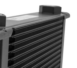 Earls-Ultrapro-Oil-Cooler---Black---10-Rows---Wide-Cooler---10-O-Ring-Boss-Female-Ports