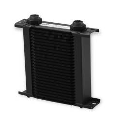 Earls-Ultrapro-Oil-Cooler---Black---25-Rows---Narrow-Cooler---10-O-Ring-Boss-Female-Ports