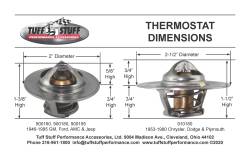 Tuff Stuff Performance - Tuff Stuff Performance High Flow Thermostat 900195 - Image 2