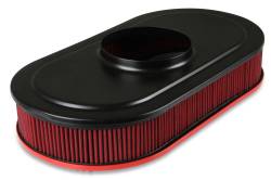 Vintage-Series-Oval-Air-Cleaner---Gloss-Red-Machined