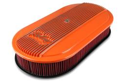 Vintage-Series-Oval-Air-Cleaner---Factory-Orange-Machined
