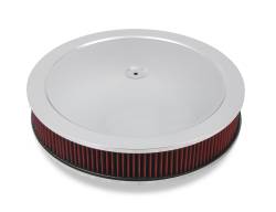 4150-Drop-Base-Air-Cleaner-Chrome-W3-Red-Washable-Gauze-Filter