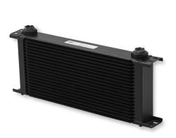 Earls-Ultrapro-Oil-Cooler---Black---20-Rows---Extra-Wide-Cooler---10-O-Ring-Boss-Female-Ports