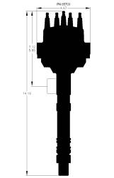 Black-Small-Diameter-Chevy-V8-Pro-Billet-Distributor