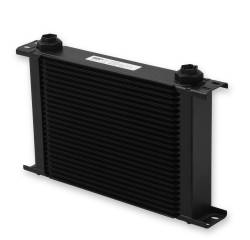 Earls-Ultrapro-Oil-Cooler---Black---25-Rows---Wide-Cooler---10-O-Ring-Boss-Female-Ports