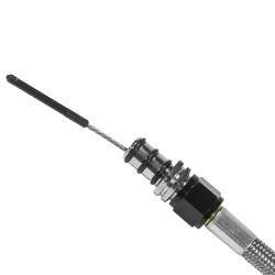 Locking-Automatic-Transmission-Dipstick--Tube---Billet-AluminumStainless-Steel-Braided