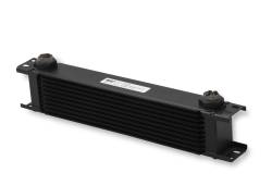 Earls-Ultrpro-Oil-Cooler---Black---10-Rows---Extra-Wide-Cooler---10-O-Ring-Boss-Female-Ports