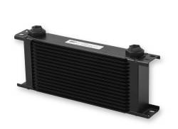 Earls-Ultrapro-Oil-Cooler---Black---16-Rows---Wide-Cooler---10-O-Ring-Boss-Female-Ports