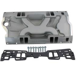 BluePrint Engines - BPP350VINT - Dual Plane Aluminum Vortec Intake Manifold Kit - Square Bore - GM SB Compatible - Natural - Image 4