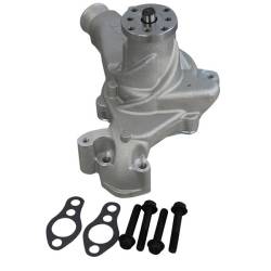 BluePrint Engines - BPP67265 - Aluminum Mechanical Water Pump, Chevy SB, Long, Standard Rotation, Satin - Image 4