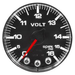 AutoMeter - AutoMeter Spek-Pro Electric Voltmeter Gauge P344318 - Image 1