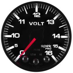 AutoMeter - AutoMeter Spek-Pro Electric Voltmeter Gauge P344328 - Image 5