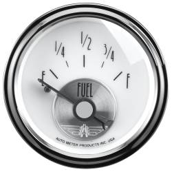 AutoMeter - AutoMeter Prestige Series Pearl Fuel Level Gauge 2018 - Image 1