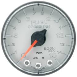 AutoMeter - AutoMeter Spek-Pro Electric Fuel Pressure Gauge P315228 - Image 1