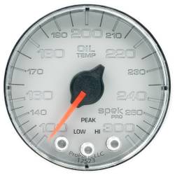 AutoMeter - AutoMeter Spek-Pro Electric Oil Temperature Gauge P322218 - Image 1