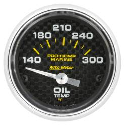 AutoMeter - AutoMeter Marine Electric Oil Temperature Gauge 200764-40 - Image 1