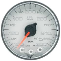 AutoMeter - AutoMeter Spek-Pro Electric Oil Temperature Gauge P322228 - Image 1